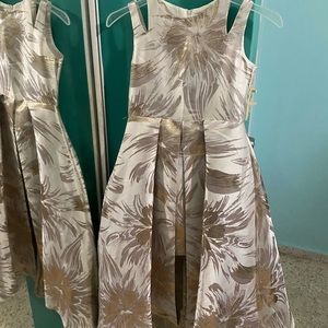 Girls gold details dress